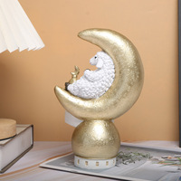 Décoration de bureau moderne et simple en résine, motif château, mouton et étoile, pour l'Aïd al-Adha du Moyen-Orient