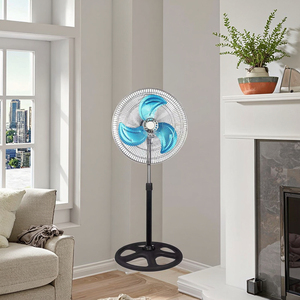 Đa Chức Năng 18 Inch Bệ <span class=keywords><strong>Fan</strong></span> Có Thể Điều Chỉnh Chiều Cao 3 Tốc Độ Đứng lên <span class=keywords><strong>Fan</strong></span> Với 3 Cánh Quạt Cho Phòng - Product Image 6