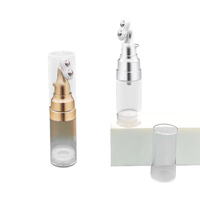 Vente en gros 25ml Double Ball Massage Crème Yeux Bouteille Ronde Presse Essence Lotion Bouteille Conteneur Cosmétique Emballage Matériel