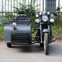 Classics motorlu üç tekerlekli bisiklet kargo Sidecar üç tekerlekli bisiklet Zongshen motor 300cc M için sidecar ile 3 tekerlekler kıyıcı motosiklet