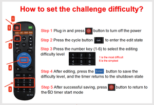 <span class=keywords><strong>Reloj</strong></span> <span class=keywords><strong>de</strong></span> Juego GANXIN para Interiores, Escuela, Oficina, Fiestas, 6 Niveles <span class=keywords><strong>de</strong></span> Dificultad, Temporizador <span class=keywords><strong>de</strong></span> Desafío <span class=keywords><strong>de</strong></span> 10 Segundos con Botón <span class=keywords><strong>de</strong></span> Inicio/Parada/Reinicio y Control Remoto - Product Image 5