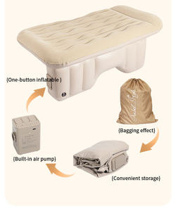 <span class=keywords><strong>Lit</strong></span> d'air gonflable pour voiture, siège arrière <span class=keywords><strong>de</strong></span> SUV, portable, imperméable, floqué, doux, pour le camping en famille, les voyages routiers, OEM ODM - Product Image 2