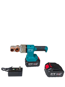 Soudeuse de tubes en plastique sans fil portable à affichage numérique, batterie au lithium 21V CE, pour usage industriel/DIY/professionnel - Product Image 1
