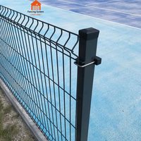 Clôture en treillis soudé 3D incurvé de haute qualité, grillage de jardin en fer, grille de fenêtre et de porte moderne en fonte, utilisation sur chantier, PVC