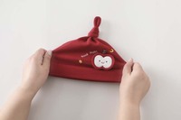 Шапочка для младенцев, зимний фасон, для новорожденных, осенний сезон, подходит для малышей до 3 месяцев. Весенне-осенний стиль.