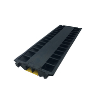 1000*350*70mm Gelb+Schwarz Druckfester PVC-Gummi Gebrauchter Gummi-Kabelschutz Geschwindigkeitsbegrenzer