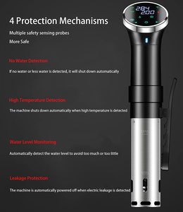 Olla de Cocción Lenta y Sous Vide 2023 con WiFi, Pantalla Táctil LED, Máquina Sous Vide, Control por Aplicación <span class=keywords><strong>Roner</strong></span> - Product Image 5