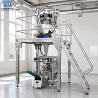 Machine d'emballage multi-têtes haute vitesse 520 680 820 pour snacks, granulés, bonbons, noix, chips, fruits secs, sachets et films d'emballage
