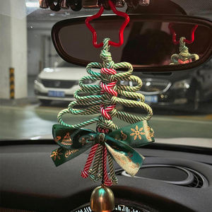 Pendentif de voiture minimaliste en nylon haut de gamme, décoration de rétroviseur, arbre de Noël, accessoires intérieurs de voiture montés - Product Image 2