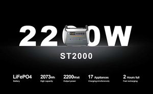 เครื่องกำเนิดไฟฟ้าพลังงานแสงอาทิตย์ 2000W สถานีพลังงาน 1536Wh แบตเตอรี่ Lifepo4 ตัวควบคุมการชาร์จ MPPT เครื่องจั๊มสตาร์ทรถยนต์ ระบบเชื่อมต่อกริด - Product Image 5
