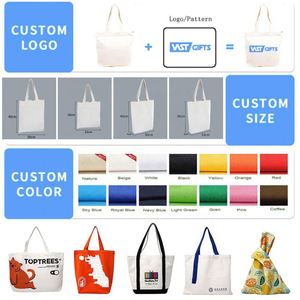 Sac fourre-tout en toile de coton personnalisé avec logo floral par sublimation, coloré, pliable, réutilisable, pour homme, avec technologie anti-UV - Product Image 3