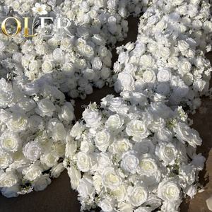 Nueva Llegada, Bola de Flores de Rosa Artificial de Seda Blanca 5D de Lujo y Alta Calidad, Grande de 60 cm, Centros de Mesa y Decoraciones para Bodas - Product Image 4