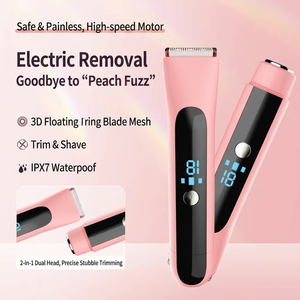 <span class=keywords><strong>Rasoir</strong></span> électrique indolore pour femme, tondeuse bikini professionnelle à double tête, épilateur féminin avec écran numérique LED intelligent - Product Image 2
