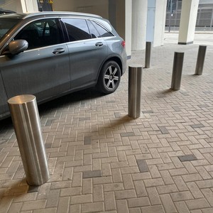 Dissuasore di Parcheggio Telescopico di Sicurezza, Barriera Rimovibile, Dissuasore Retrattile Manuale - Product Image 1