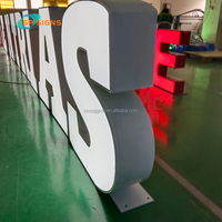 Lettres lumineuses personnalisées SPSIGN pour extérieur, 3 pieds, 4 pieds, 5 pieds, lettres lumineuses à LED programmables RGB, lettres géantes pour enseignes commerciales