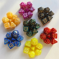 Dés de D&D de luxe avec logo personnalisé, D6 D20, polyédriques 12 mm, 16 faces, en acrylique, pour jeux de casino et Mahjong américain