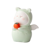 Figurines en céramique porte-bonheur pour salon, adorables petits ornements pour étagère