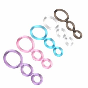 Penis <b>lock</b> ring, male penis exercise ring, adult sex toy, triple restraint cock ring, foreskin retainer ring, sanitary ring - Product Image 2