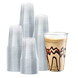 कस्टम मुद्रित Biodegradable डिस्पोजेबल पेय आइस क्रीम Boba चाय ठंडी कॉफी खाद पीएलए बुलबुला चाय कप