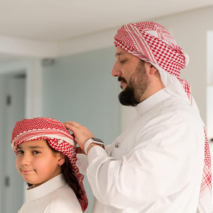<span class=keywords><strong>Foulard</strong></span> arabe pour hommes adultes, couvre-tête en polyester, Keffiyeh, Shemagh du désert du Moyen-Orient, couvre-tête musulman, <span class=keywords><strong>foulard</strong></span> arabe pour hommes - Product Image 4
