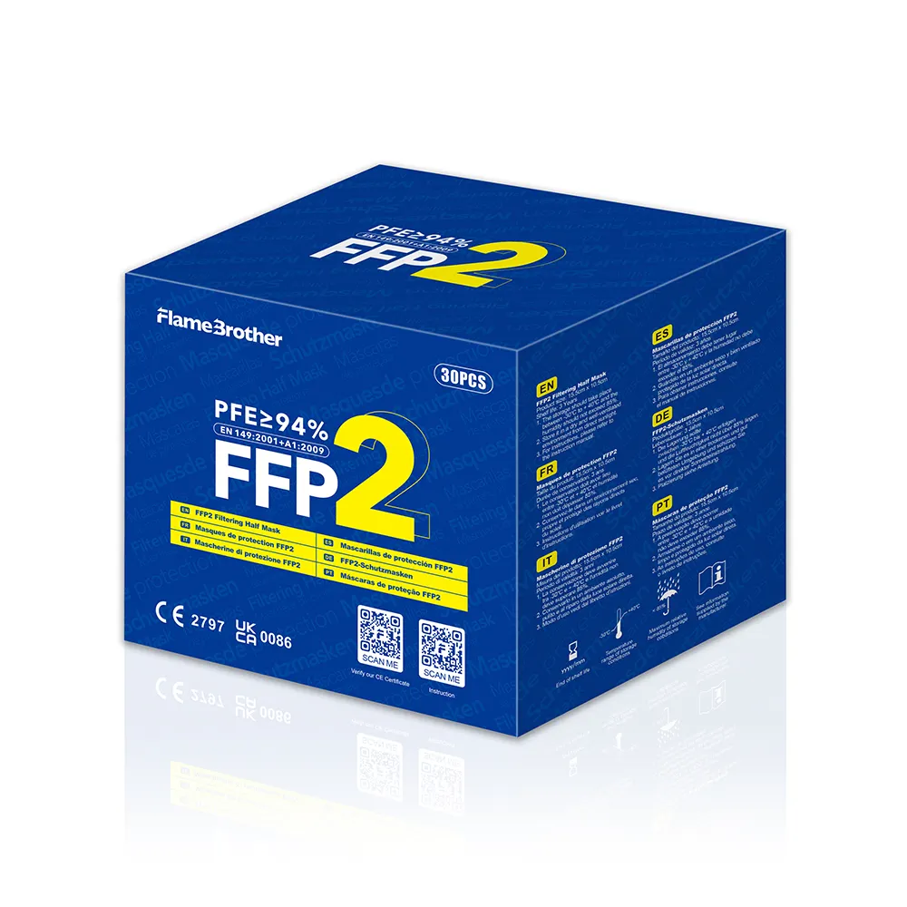 FFP2 Facemask Particulate Filter Respirator Dust Mask ffp2mask Earloop FFP2 Disposable Masks CE Approved EN 149 FFP2 Mask