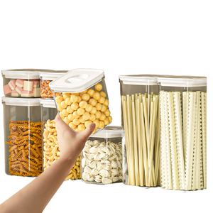 Lưu Trữ Chai Rõ Ràng Các Loại Hạt Và Thực Phẩm Niêm Phong Jar Nhựa Di Động Hộ Gia Đình Gạo Lưu Trữ Xô Trái Cây Sấy Khô Đậu Phộng Lưu Trữ Tank - Product Image 2