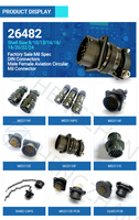 MS3116F22-21P MS3116A22-21P PT06A22-21P PT06E22-21P DIN connecteur 6pin prise boîtier en aluminium contacts en cuivre IP67 automobile