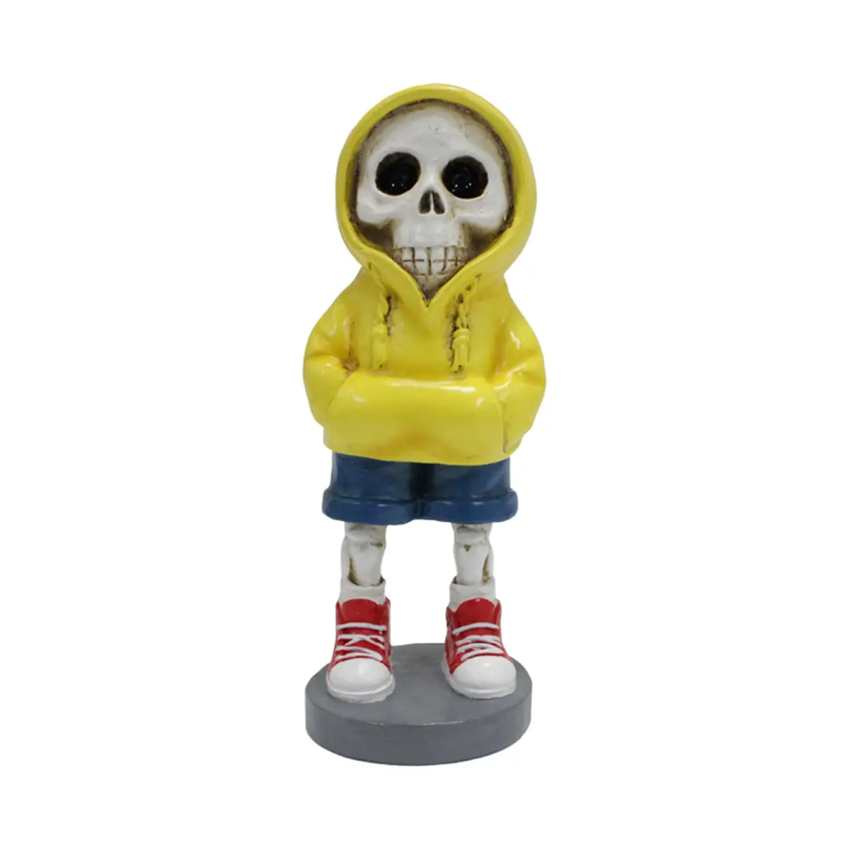 Halloween Resin Statue Decor Collectible Spooky Skeleton Ornament Figurines for Horror Movie Lovers