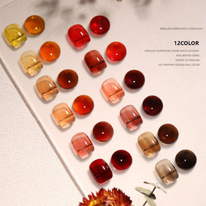 Nouvelle tendance populaire : Vernis gel UV/LED 12 couleurs, végétalien, non toxique, longue tenue, ambre, glacé, transparent, caramel - Product Image 4