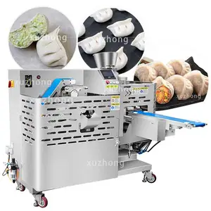 Full Automatic Gyoza Making Machine Half Moon Shaped Momo Dumpling Gyoza Machine Industrial Dumpling Maker Machine