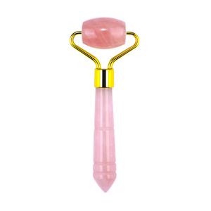 Rullo di Cristallo in Quarzo <span class=keywords><strong>Rosa</strong></span> Naturale Anti-Invecchiamento per Occhi, Mini Rullo in <span class=keywords><strong>Giada</strong></span> Naturale Anti-Rughe - Product Image 3