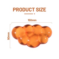 Repose-poignets en gel transparent personnalisé Sanxing en forme d'oreiller, tapis de souris 145x78mm, résistant à l'eau, pour le jeu, la maison et le bureau