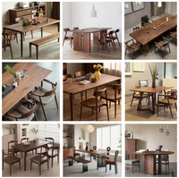 Table à manger en bois massif de luxe pour la maison, l'hôtel, l'école, l'appartement, la ferme et le parc, couleurs personnalisées, design moderne européen