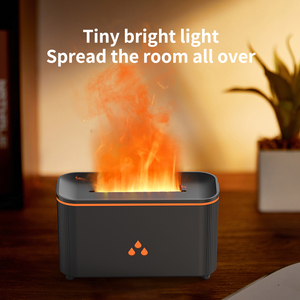 Máy tính để bàn thông minh <span class=keywords><strong>mini</strong></span> xách tay 3D Ngọn lửa núi lửa tạo độ ẩm Tinh dầu khuếch tán hương liệu với hộp cho xe & Ngoài trời - Product Image 5