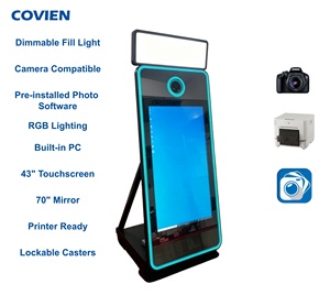 Machine Photobooth Miroir en Gros avec Écran Tactile 32 Pouces et Caméra Intégrée pour <span class=keywords><strong>Selfie</strong></span> Magique - Product Image 1