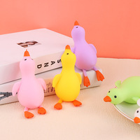 Jouets à presser anti-stress en forme de canard et d'oie, animaux mignons Kawaii, jouets de décompression extensibles, modèle de jouet de dessin animé pour la vente en gros