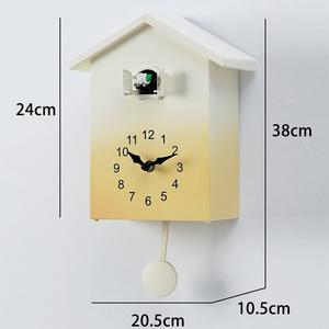 Orologio a Cucù Personalizzato per Soggiorno, Decorazione Casa, <span class=keywords><strong>Sveglia</strong></span> con Suono di Uccello - Product Image 4