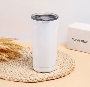 20Oz 30Oz Custom Double Wall Stainless Steel Insulated Sublimation Blank Straight Skinny Tumblers With Straws - Product Image 2