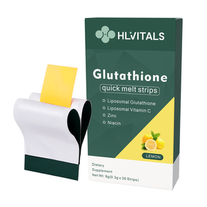 Oral Strips Supplement OEM ODM Private Label GMP Energy Vitamin <b>Protein</b> Melatonin Sleep Glutathione Dissolving Film Strips - Product Image 1