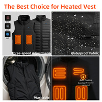 Gilet en duvet grande taille pour femmes, veste chauffante électrique, gilet chauffant robuste pour le snowboard, les voyages, le ski, le shopping, la marche