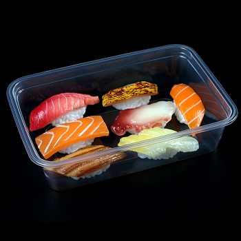 500ML Microwave Clear Disposable PP Plastic Food Container