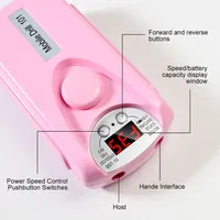Machine à ongles professionnelle 35000 tr/min, ponceuse électrique rechargeable pour manucure et pédicure, moteur de polissage pour nail art