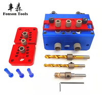 Outils de menuiserie gabarit de perçage réglable, localisateur de Guide de perçage pour Joints en bois, échelle de marquage Laser de précision 1 pièce