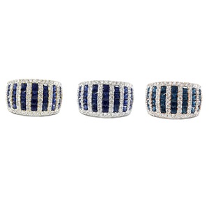Livraison rapide Hong Kong – Bagues de fiançailles et de mariage pour femme en or blanc 18 carats avec saphir rouge et rubis taille brillant, fiables - Product Image 4