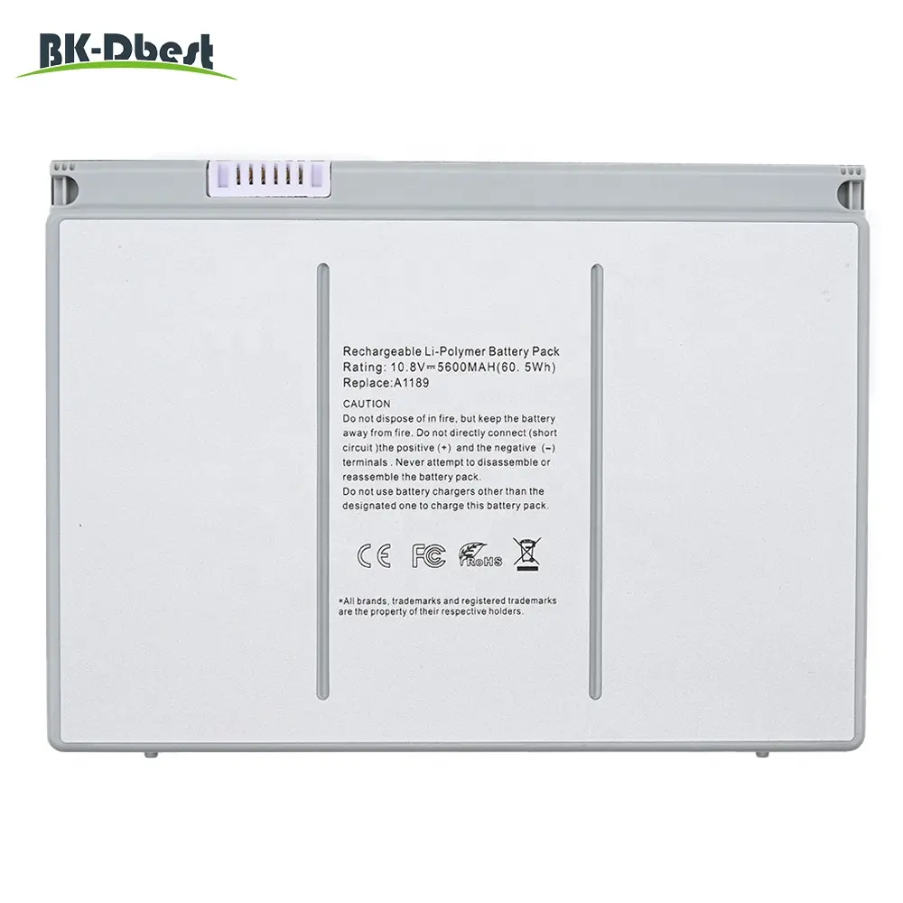 BK-Dbest新しい70Wh /6500mAhラップトップバッテリーA1189 for Macbook Pro 17 "A1151 A1261 2006〜2008年