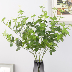QIHAO Trachelospermum Jasminoides Artificial, Hojas Verdes de 5 Ramas, Plantas Decorativas de Interior para el Hogar, Accesorios para Bodas - Product Image 3