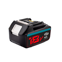 Batterie de remplacement pour outil électrique 4,5 Ah 18 V avec indicateur LED, batterie de perceuse sans fil rechargeable compatible avec BL1890