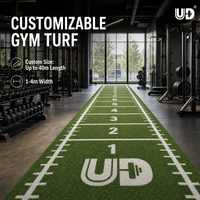 Rumput Sintetis Udine Professional Gym Sled Turf untuk Lantai Fitness, Elastisitas Tinggi, Peredam Guncangan, Jalur Kecepatan, OEM
