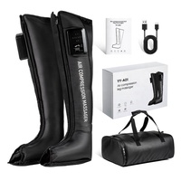 YICOLY 510K Air Leg Compression Bottes pour le soulagement des athlètes Douleurs et douleurs musculaires Air Compression Leg Massager Massage complet des jambes