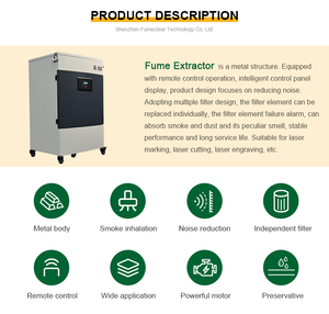 <span class=keywords><strong>Extracteur</strong></span> de fumées de soudage au laser FC-500 Collecteur de poussière industriel Purificateur <span class=keywords><strong>d</strong></span>'<span class=keywords><strong>air</strong></span> laser 99.97% Taux <span class=keywords><strong>d</strong></span>'élimination de la fumée - Product Image 2